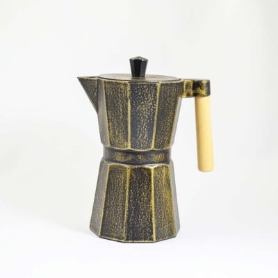 Чугунена кафеварка 800 мл Kafei JA, цвят черно и златно, Ja-Unendlich Германия