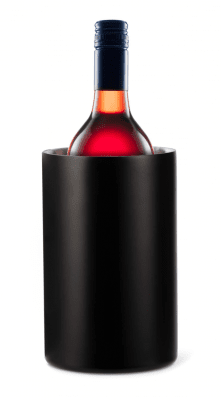 Охладител за бутилки 12 см, черен цвят INOX