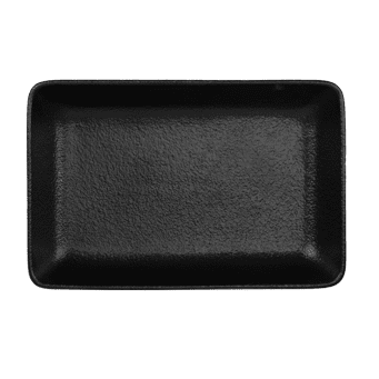 Керамично правоъгълно плато с борд 22 x 15 см - ATLAS BLACK