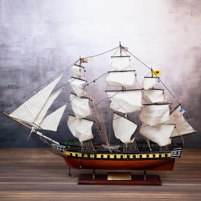 Дървен декоративен кораб 67 x 94 x 20 см