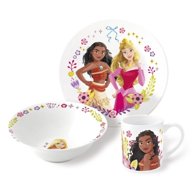 Детски порцеланов сервиз за хранене 3 части - Disney Princess