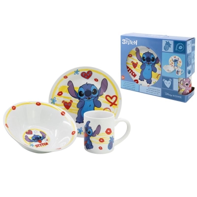 Детски порцеланов сервиз за хранене 3 части - Disney Lilo & Stitch Aloha