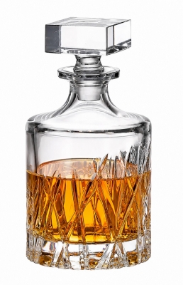 Кристална гарафа за уиски 700 мл WICKER, Bohemia Crystal Чехия