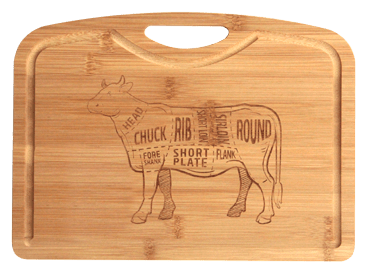 Бамбукова дъска с улей 33 x 24 x 0.9 см - гравирана