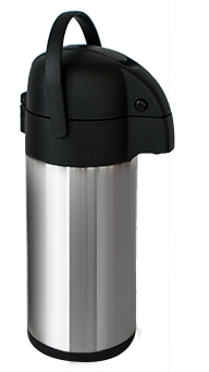 Термос инокс с помпа 3 литра, 15 x h 37 см