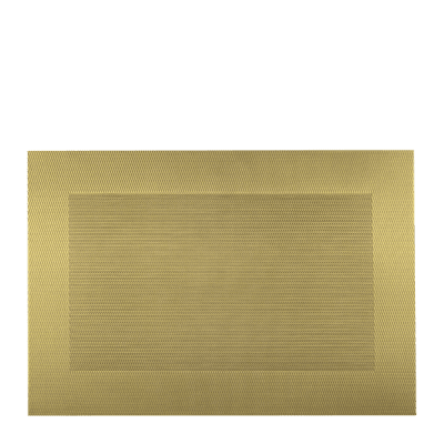 Правоъгълна подложка за хранене с кант 45 x 30 см PVC, жълт цвят, 6 броя