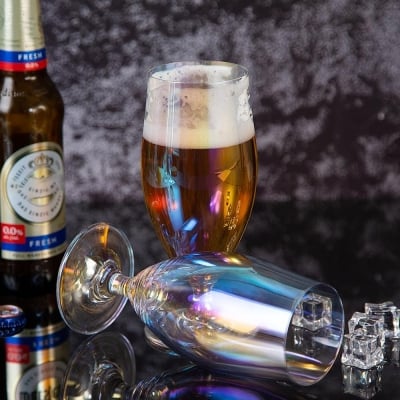 Стъклени чаши за бира 390 мл, 6 броя Chameleon