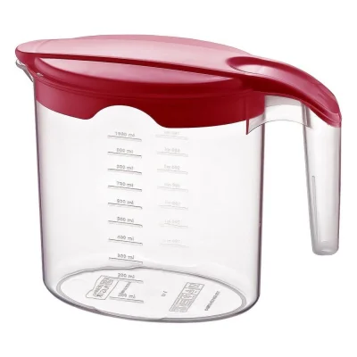 Кана за вода 1 л - пластмаса - различни цветове, VL Полша