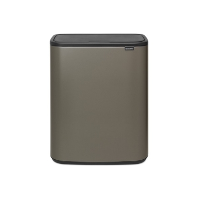 Кош за разделно събиране на смет Bo Touch 2 x 30 литра - Platinum, Brabantia Холандия