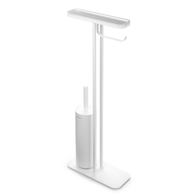 Стойка за тоалетна за четка и държач MindSet Mineral Fresh White N, Brabantia Холандия