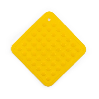 Силиконова подложка 17 x 17 см - жълта, квадрат, Luigi Ferrero Prima FR-1502 