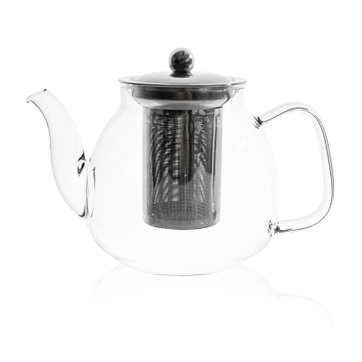 Стъклен чайник с цедка 1100 мл Coffeina, Luigi Ferrero 