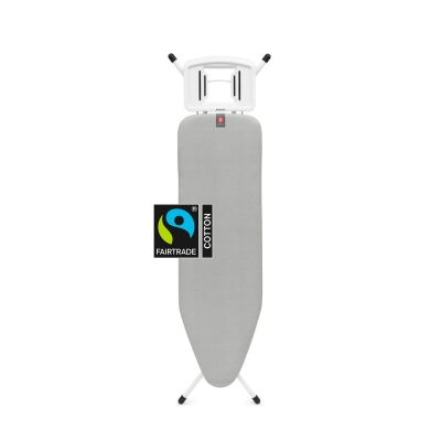 Маса за гладене B 124 x 38 см с масивна поставка за ютия, Metallised, Brabantia
