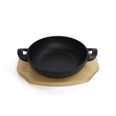 Чугунен съд за готвене и сервиране с две дръжки 25 x 20 x 4.5 см, Luigi Ferrero Tika FR-2545