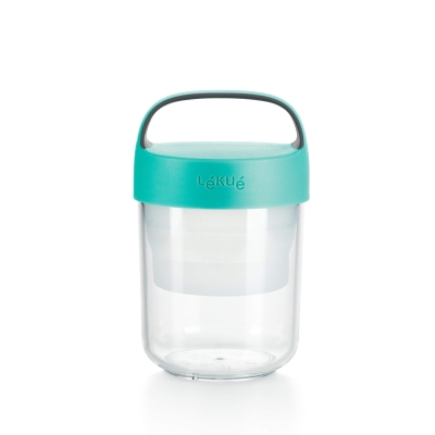 Купичка с отделения 400 мл On The Go Turquoise, Lekue Испания
