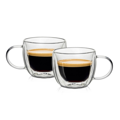 Двустенни чаши за еспресо кафе 90 мл - 2 бр, Luigi Ferrero Coffeina
