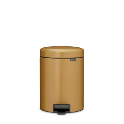 Кош за смет с педал 5 литра NewIcon - Warm Gold, Brabantia 