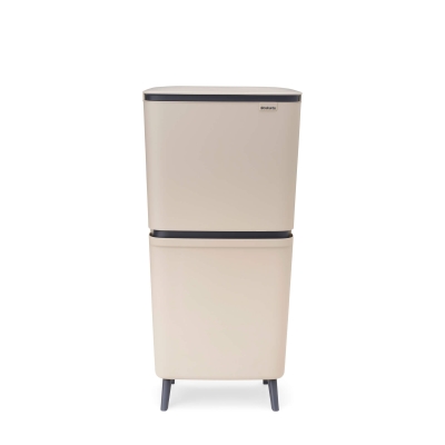 Кош за разделно събиране на смет  20+10+10 литра SortUp Hi - Soft Beige, Brabantia 