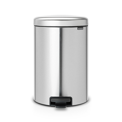Кош за смет с педал 20 литра NewIcon - Matt Steel Fingerprint Proof, Brabantia 
