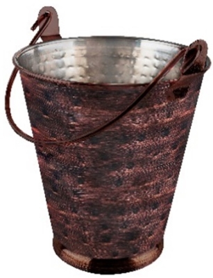 Шампаниера 18.5 x h 21 см с медно релефно покритие ANTIQUE