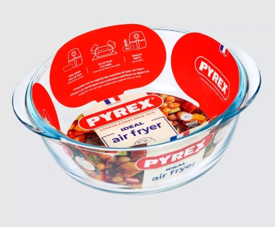 Стъклен съд за AirFryer 1 л - кръгъл, PYREX Франция