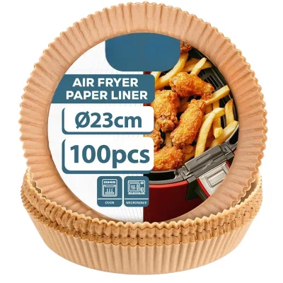 Кръгли хартиени кошници за Air Frier 23 см - 100 бр, VL Полша
