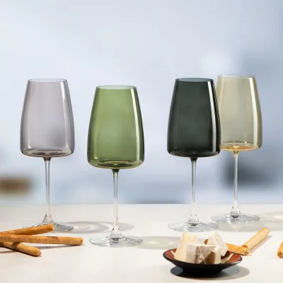 Стъклени цветни чаши за вино 510 мл - FADE DECO, Rona Словакия