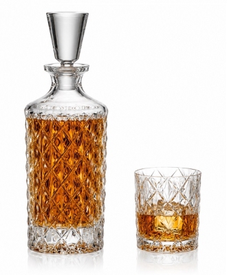 MEMPHIS кристален сервиз за уиски 7 части, Bohemia Crystal Чехия