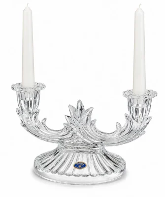 Кристален свещник за 2 броя свещи, Bohemia Crystal Чехия