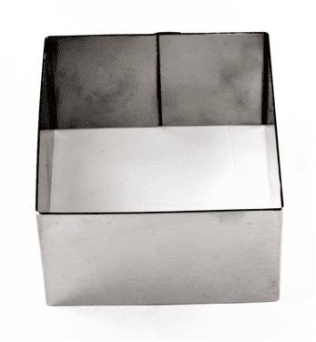 Квадратен ринг за десерти и салати - 8 х 8 х 4.5 см