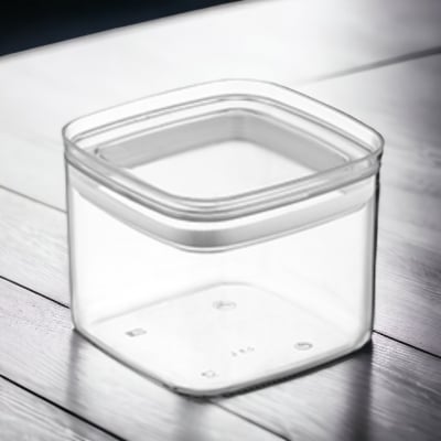 Пластмасова кутия за съхранение със силиконово уплътнение 700 мл Chef, 10.5 x 10.5 x h 9 см