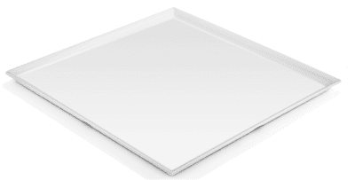 Меламиновo плато за презентация 35 x 35 x 2 см, бял цвят