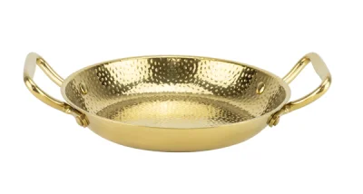 Шола с 2 дръжки Ø 22 x h 4 см - CHARM GOLD