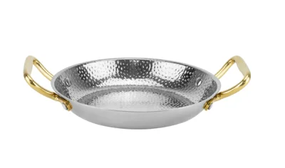 Шола с 2 дръжки Ø 22 x h 4 см - CHARM SILVER