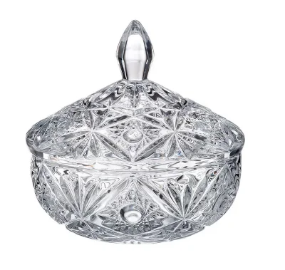 MIRANDA бонбониера с капак 15 см, Bohemia Crystalite Чехия
