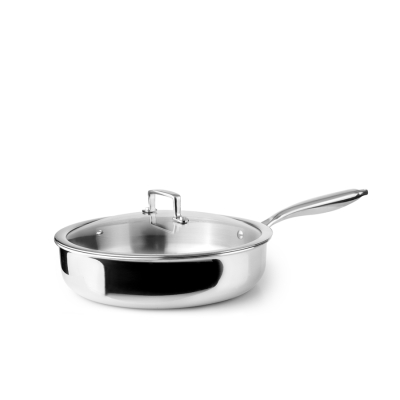 Стоманен тиган със стъклен капак Ø 24 см Triply, IBILI Испания