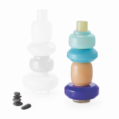 Модулна стъклена ваза 5 части BIANETTI - синя, PHILIPPI Германия