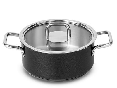 SILAMPOS Плитка тенджера с капак Ø 24 см Comfort Black 