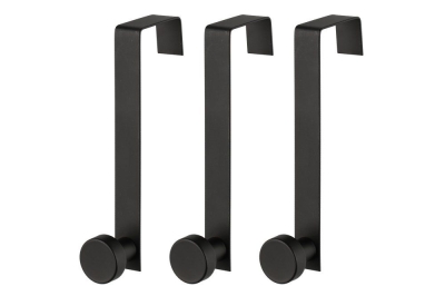 Комплект закачалки за врата 3 броя Robin - черни, 4Living 