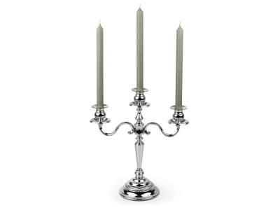 Троен свещник 35 см CLASSIC - цвят сребро, ZILVERSTAD Нидерландия