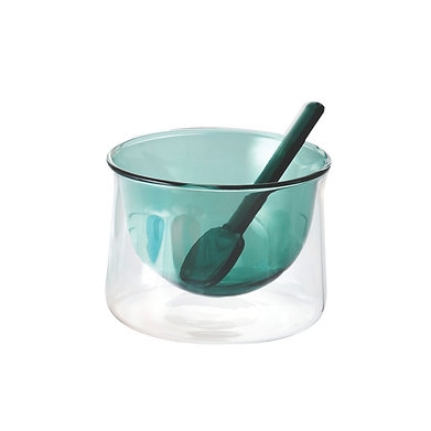 PHILIPPI Двустенна купичка за сладолед с лъжица GELATO - зелена