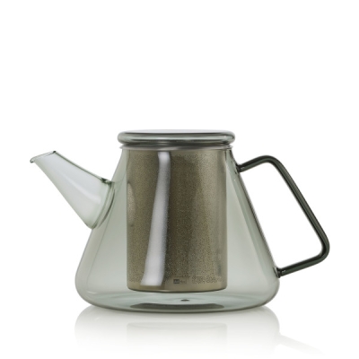 Стъклен чайник с инфузер 1.5 л - сиво стъкло Orient+, AdHoc Германия