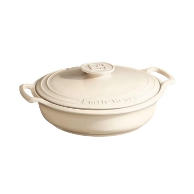 Керамична тенджера Ø 38 см - 3.2 л Sublime - цвят екрю, EMILE HENRY Франция