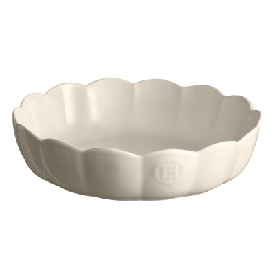 Керамична форма MADELEINE ROUND DISH, цвят екрю, EMILE HENRY Франция