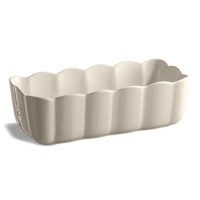 Керамична форма за печене на десерт / хляб 29 х 13.5 х 9 см MADELEINE LOAF DISH цвят екрю, EMILE HENRY