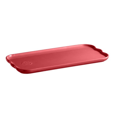 Керамична плато 31.5 х 15 х 2 см MADELEINE SERVING PLATE, цвят бонбонено розово, EMILE HENRY Франция