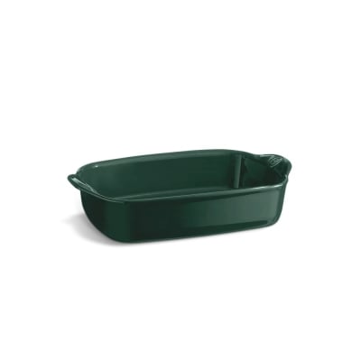 Керамична тава SMALL RECTANGULAR OVEN DISH, 30 х 19 см, цвят зелен кедър, EMILE HENRY Франция