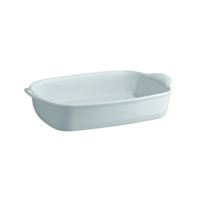 Керамична тава 36.5 х 23.5 см RECTANGULAR OVEN DISH, светло сива, EMILE HENRY Франция