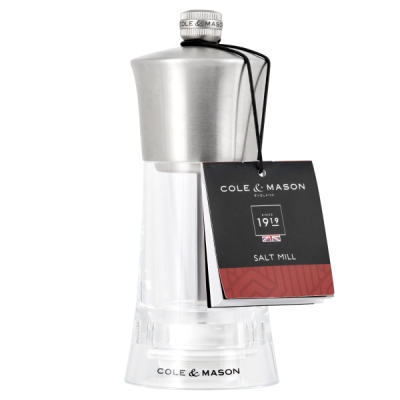 Акрилна мелничка за сол 15 см BROMLEY, COLE & MASON Англия