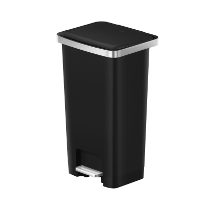 Кош за отпадъци с педал 45 л HANA II - черен, EKO EUROPE Холандия